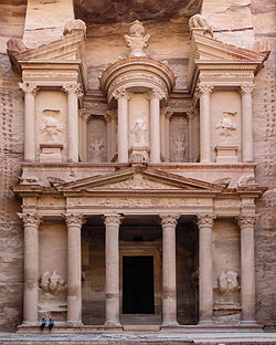 The Treasury of Petra in Jordan
